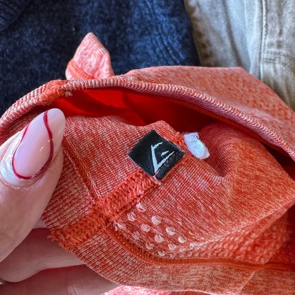 Gymshark Vibrant Orange Activewear Shorts - Picture 3 of 3